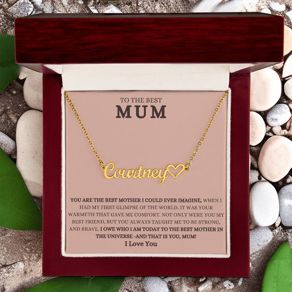 To The Best Mum | Jewelry Name Necklace