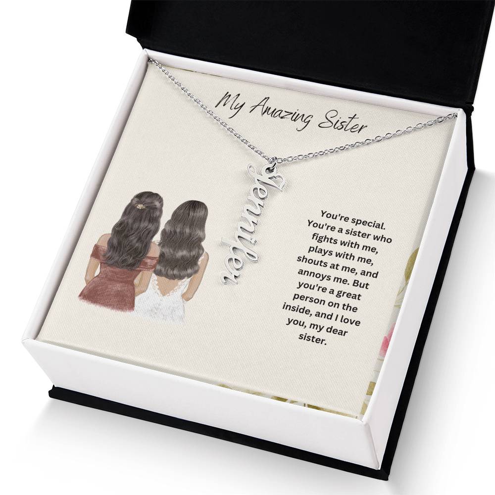 My Amazing Sister | You Are Special | Name Necklace