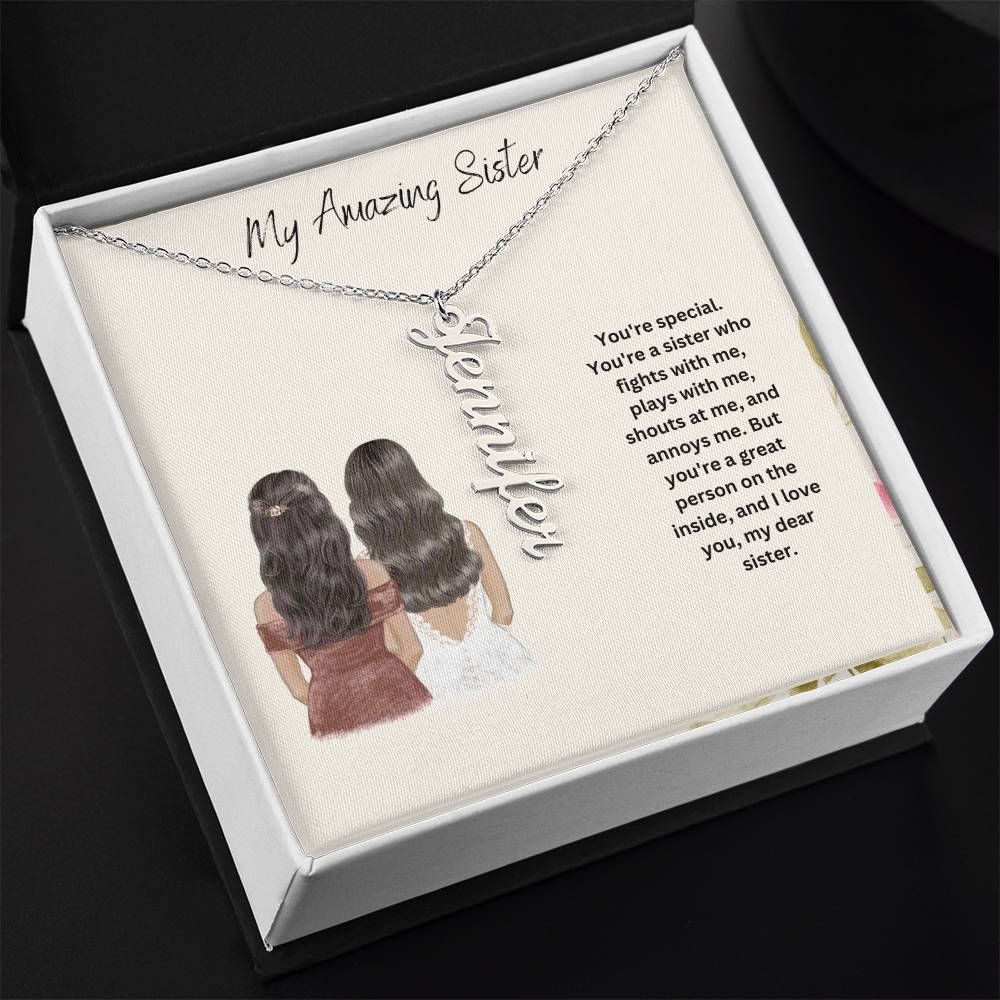 My Amazing Sister | You Are Special | Name Necklace