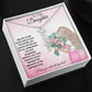 To My Daughter | I Love You With All My Heart | Pendant Name Necklace