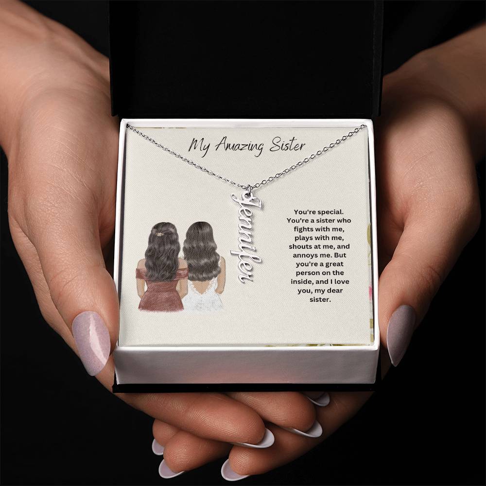 My Amazing Sister | You Are Special | Name Necklace