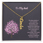 To My Aunt | Pendant Name Necklace