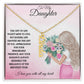 To My Daughter | I Love You With All My Heart | Pendant Name Necklace