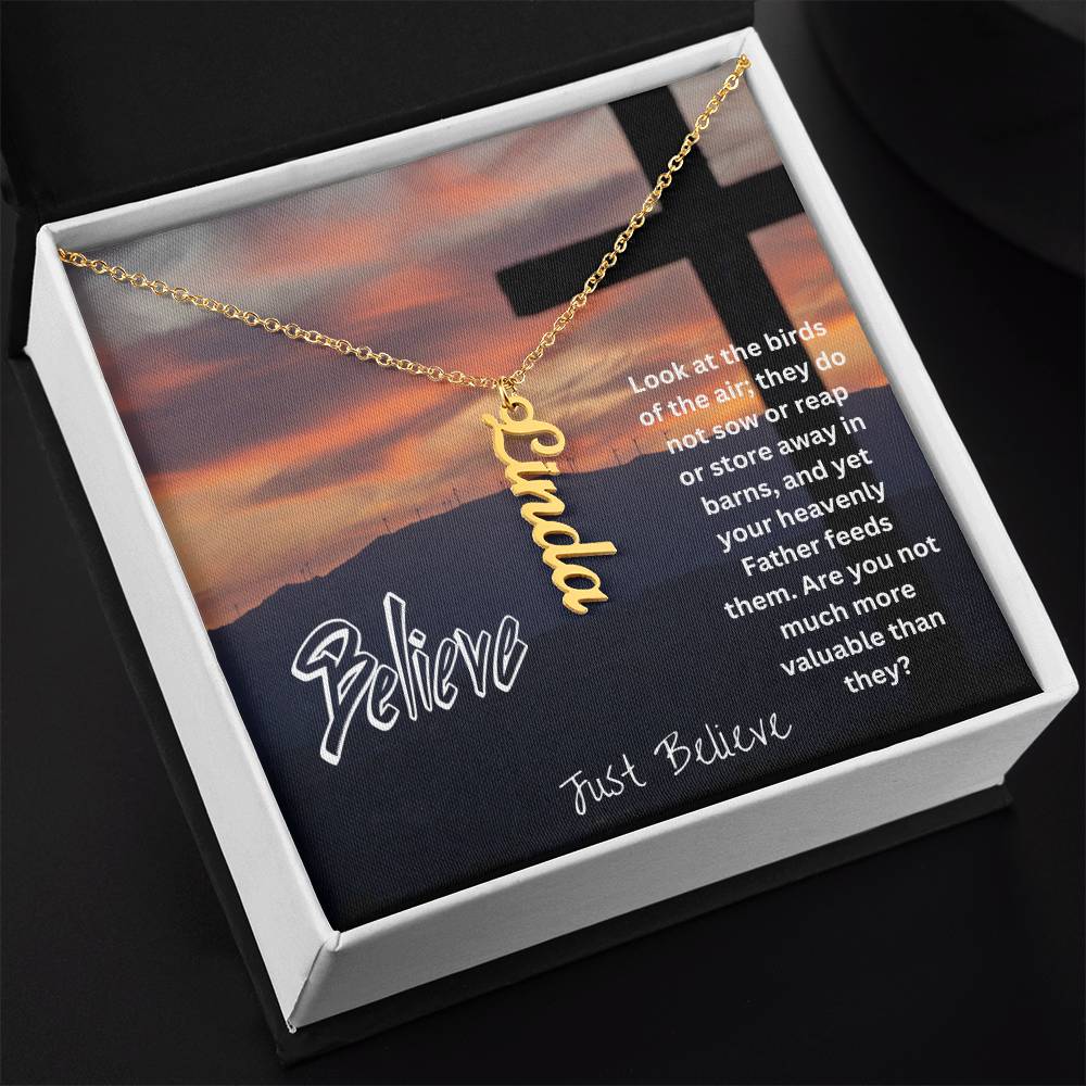 Just Believe Faith Necklace | Religious Jewelry Gift