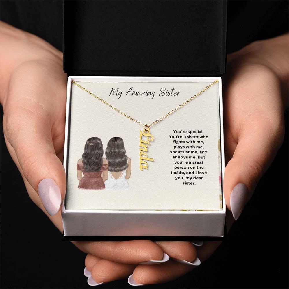 My Amazing Sister | You Are Special | Name Necklace