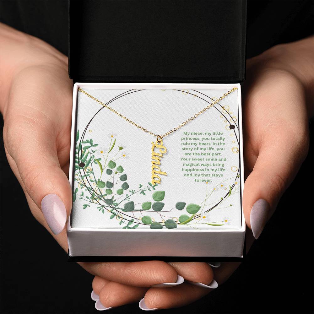 My Niece | You Totally Rule My Heart | Name Necklace
