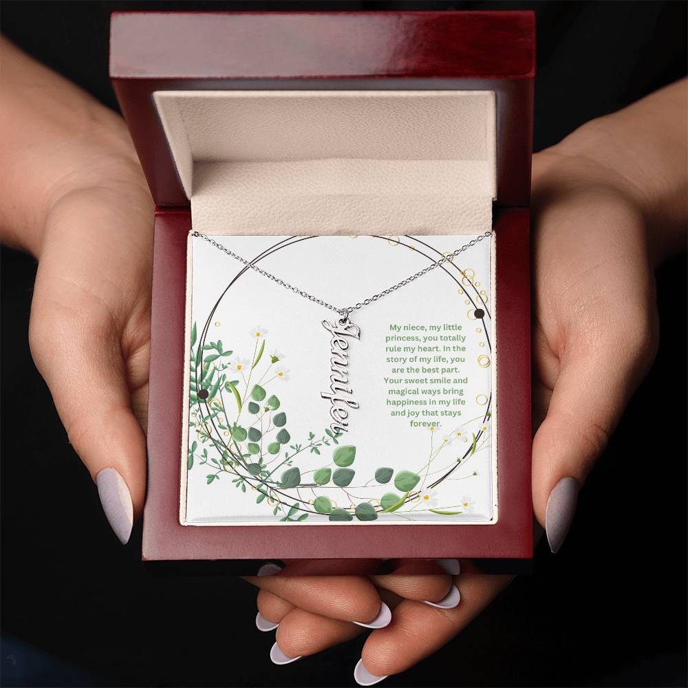 My Niece | You Totally Rule My Heart | Name Necklace
