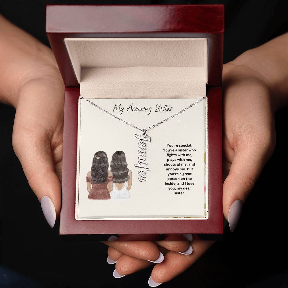 My Amazing Sister | You Are Special | Name Necklace