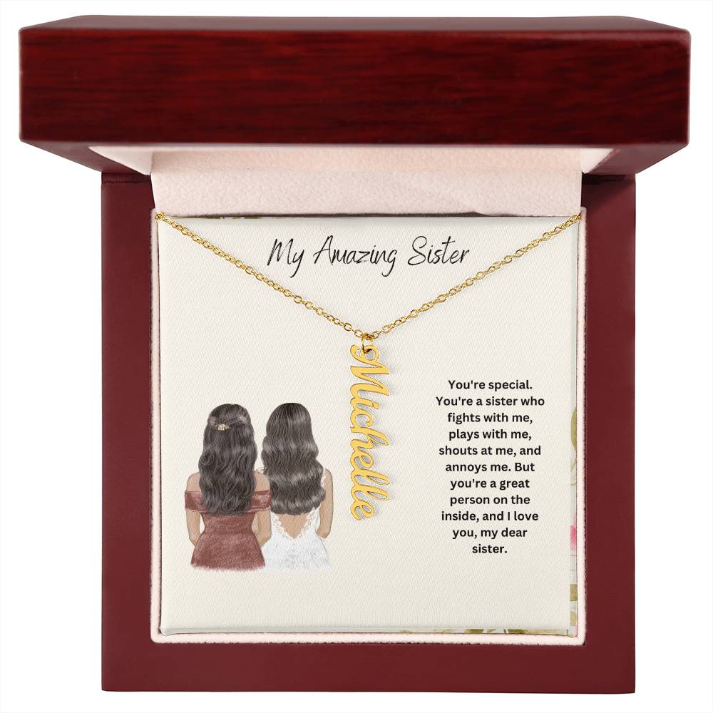 My Amazing Sister | You Are Special | Name Necklace
