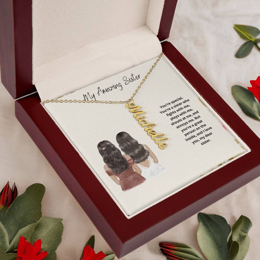 My Amazing Sister | You Are Special | Name Necklace
