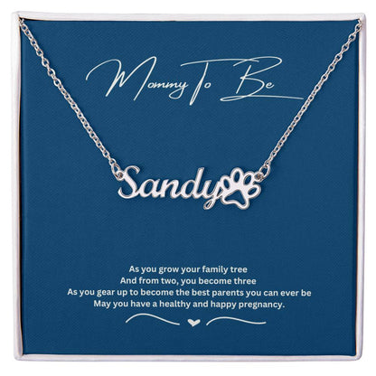 Mommy To Be | May You Have A Healthy And Happy Pregnancy | Name Necklace
