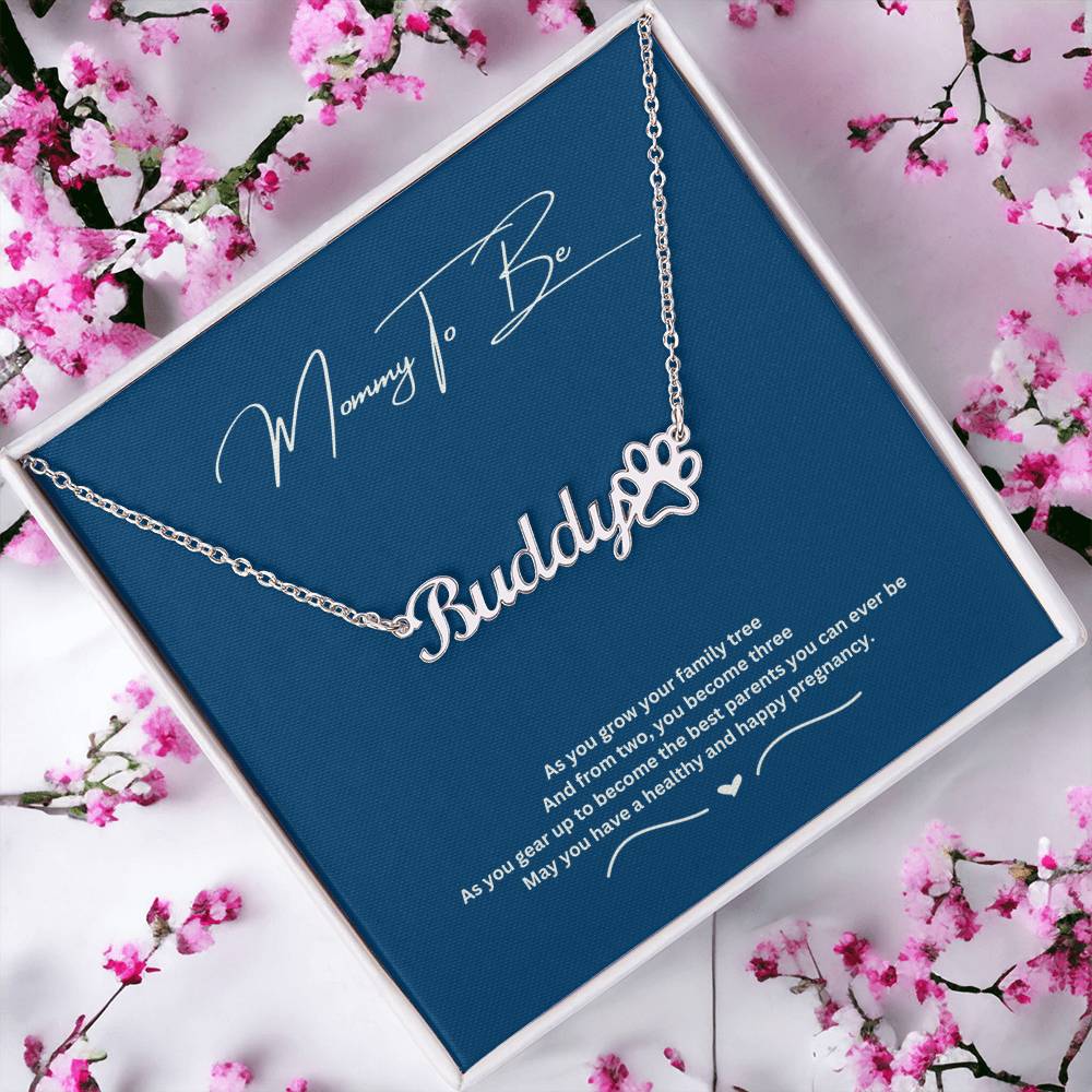 Mommy To Be | May You Have A Healthy And Happy Pregnancy | Name Necklace