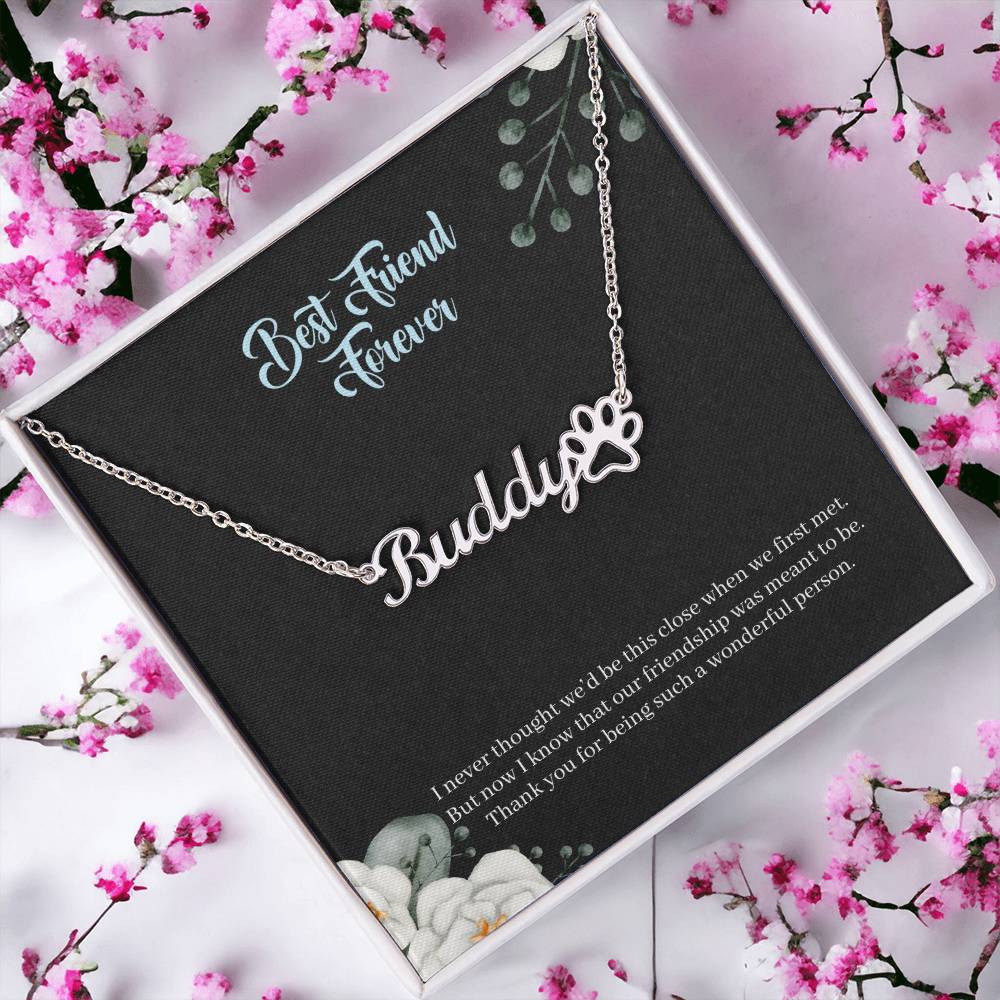Best Friend Forever | Our Friendship Is Meant To Be | Custom Name Necklace