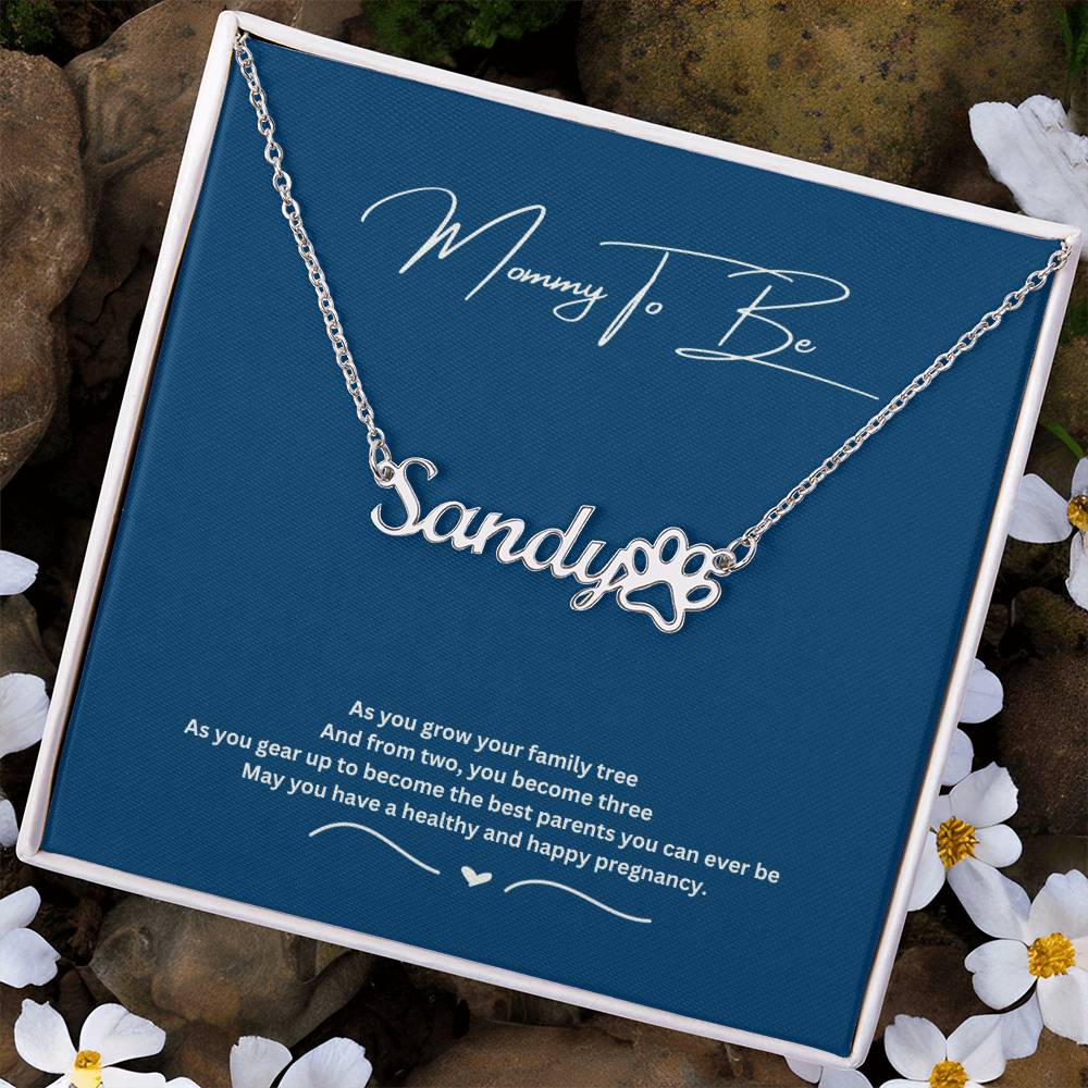 Mommy To Be | May You Have A Healthy And Happy Pregnancy | Name Necklace