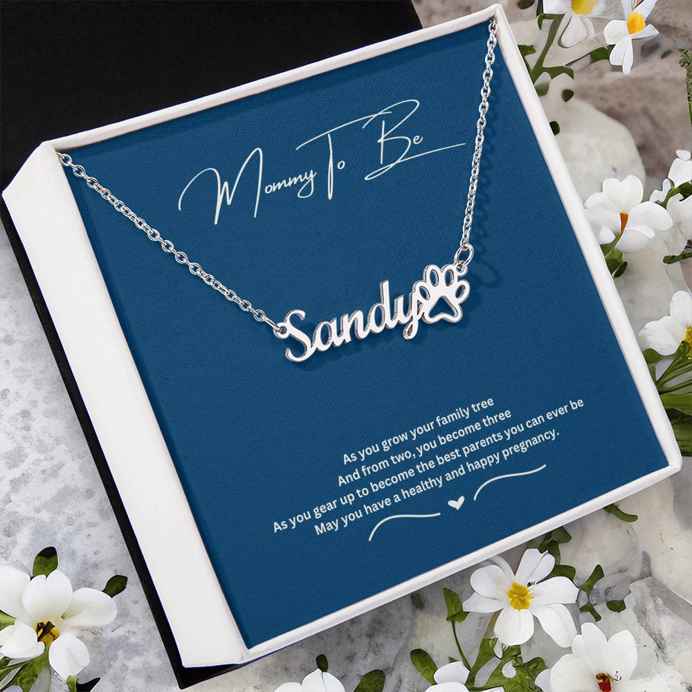 Mommy To Be | May You Have A Healthy And Happy Pregnancy | Name Necklace