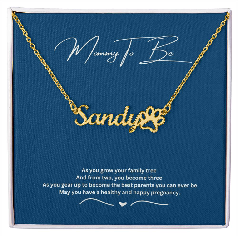 Mommy To Be | May You Have A Healthy And Happy Pregnancy | Name Necklace