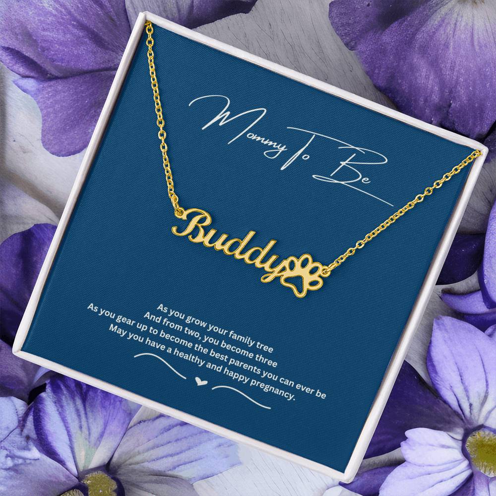 Mommy To Be | May You Have A Healthy And Happy Pregnancy | Name Necklace