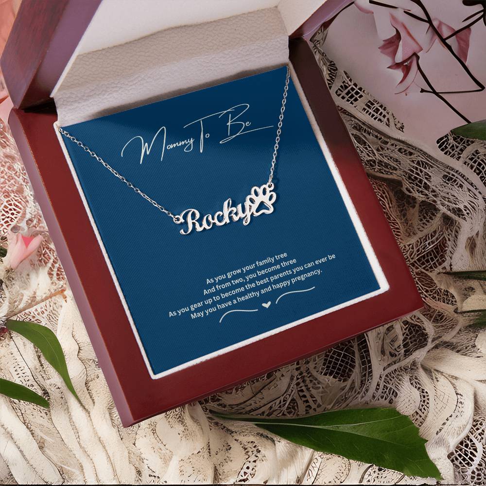 Mommy To Be | May You Have A Healthy And Happy Pregnancy | Name Necklace