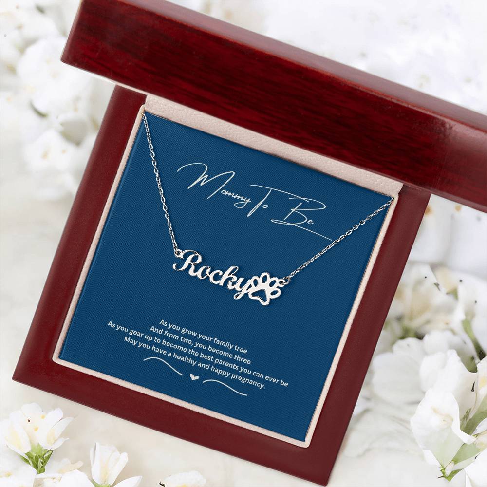 Mommy To Be | May You Have A Healthy And Happy Pregnancy | Name Necklace