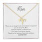 To My Mom | I Am Forever Grateful | Pendant Necklace