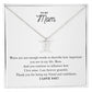 To My Mom | I Am Forever Grateful | Pendant Necklace