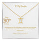 To My Daughter | Happy 30th Birthday | Zodiac Necklace