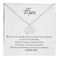 To My Mom | I Am Forever Grateful | Pendant Necklace