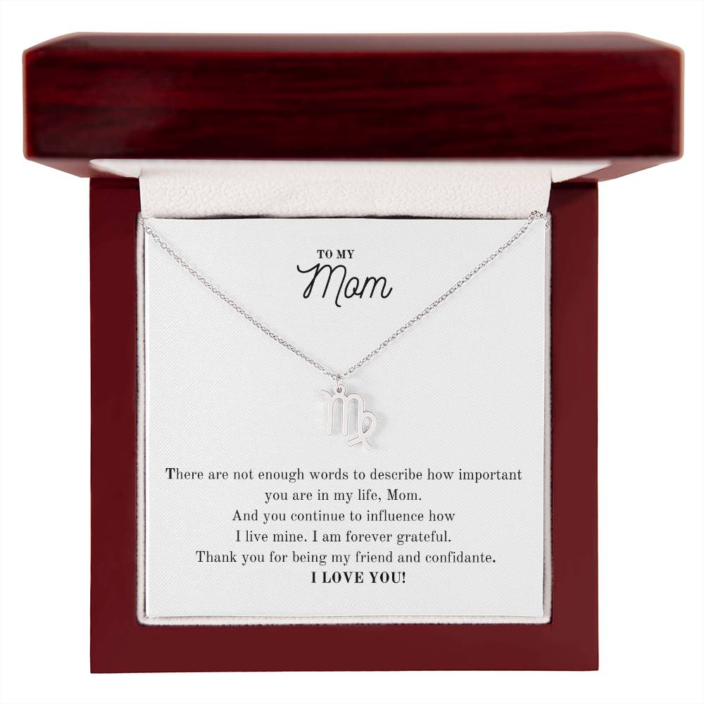 To My Mom | I Am Forever Grateful | Pendant Necklace