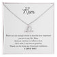 To My Mom | I Am Forever Grateful | Pendant Necklace