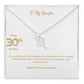To My Daughter | Happy 30th Birthday | Zodiac Necklace