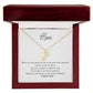To My Mom | I Am Forever Grateful | Pendant Necklace