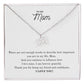 To My Mom | I Am Forever Grateful | Pendant Necklace