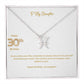To My Daughter | Happy 30th Birthday | Zodiac Necklace