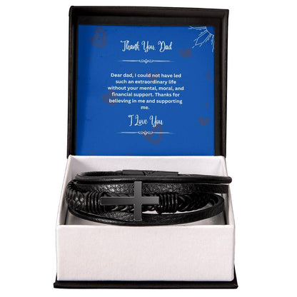 To My Dad | Thank You For Believing In Me | Men's Bracelet