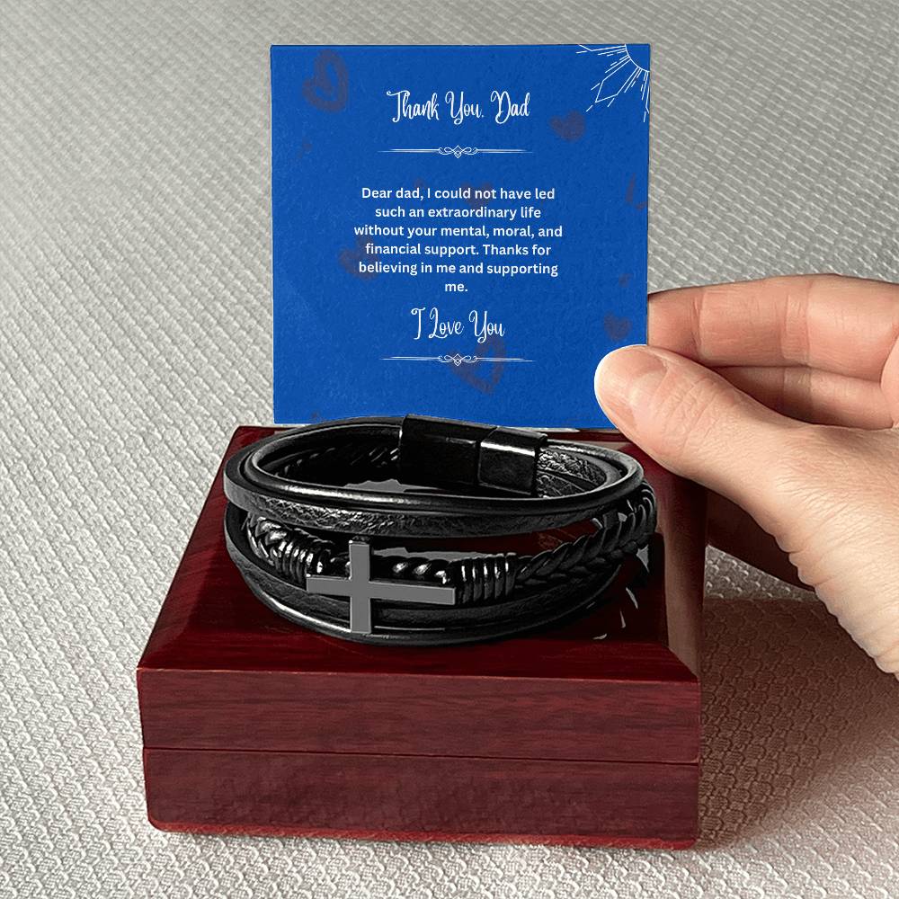 To My Dad | Thank You For Believing In Me | Men's Bracelet