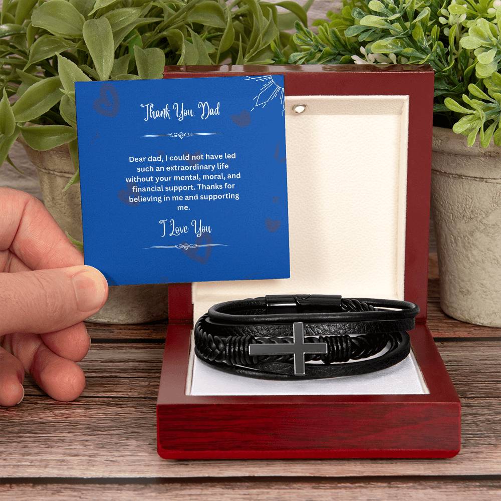 To My Dad | Thank You For Believing In Me | Men's Bracelet
