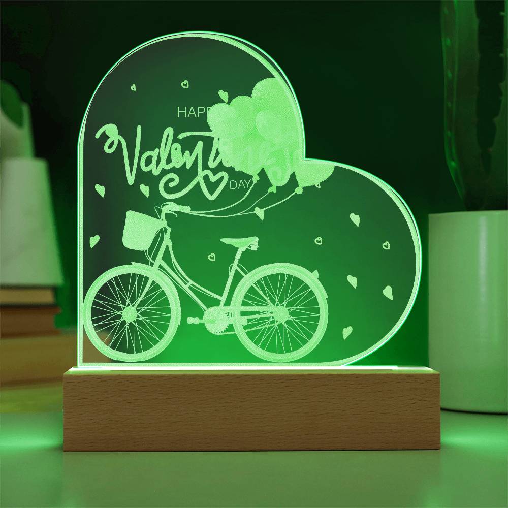 Happy Valentine's Day - Acrylic Heart Plaque