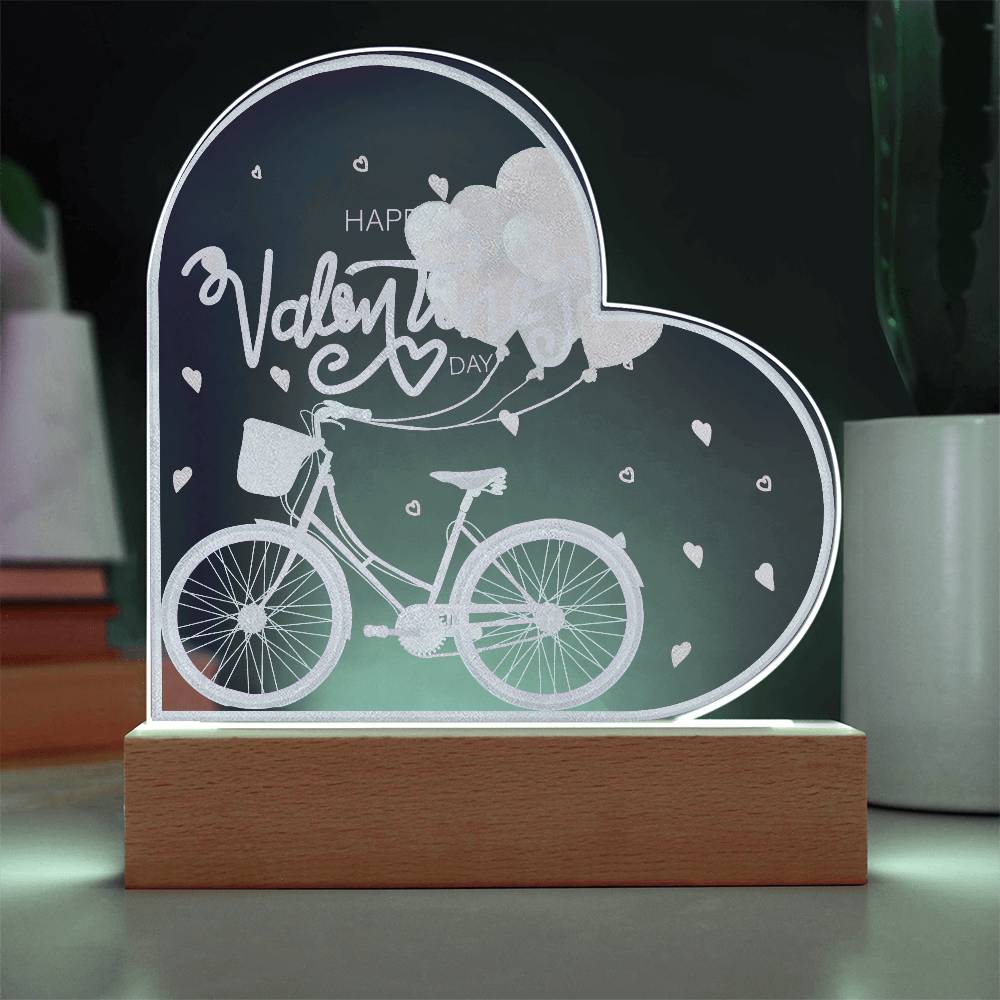Happy Valentine's Day - Acrylic Heart Plaque