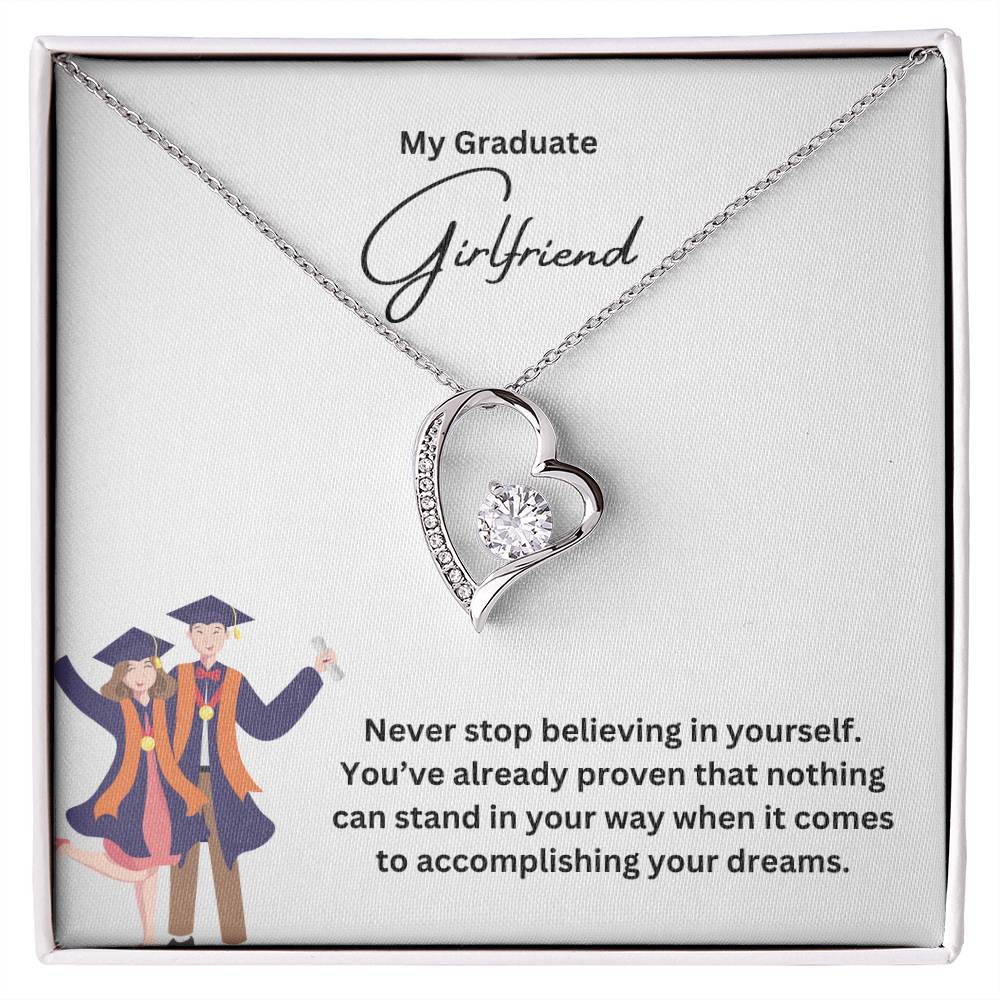 My Graduate Girlfriend | Never Stop Believing In Yourself | Pendant Necklace
