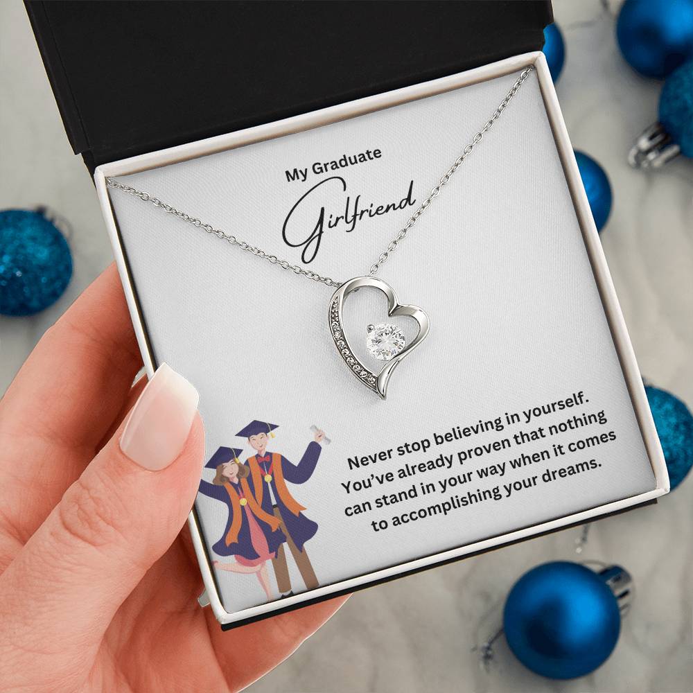 My Graduate Girlfriend | Never Stop Believing In Yourself | Pendant Necklace