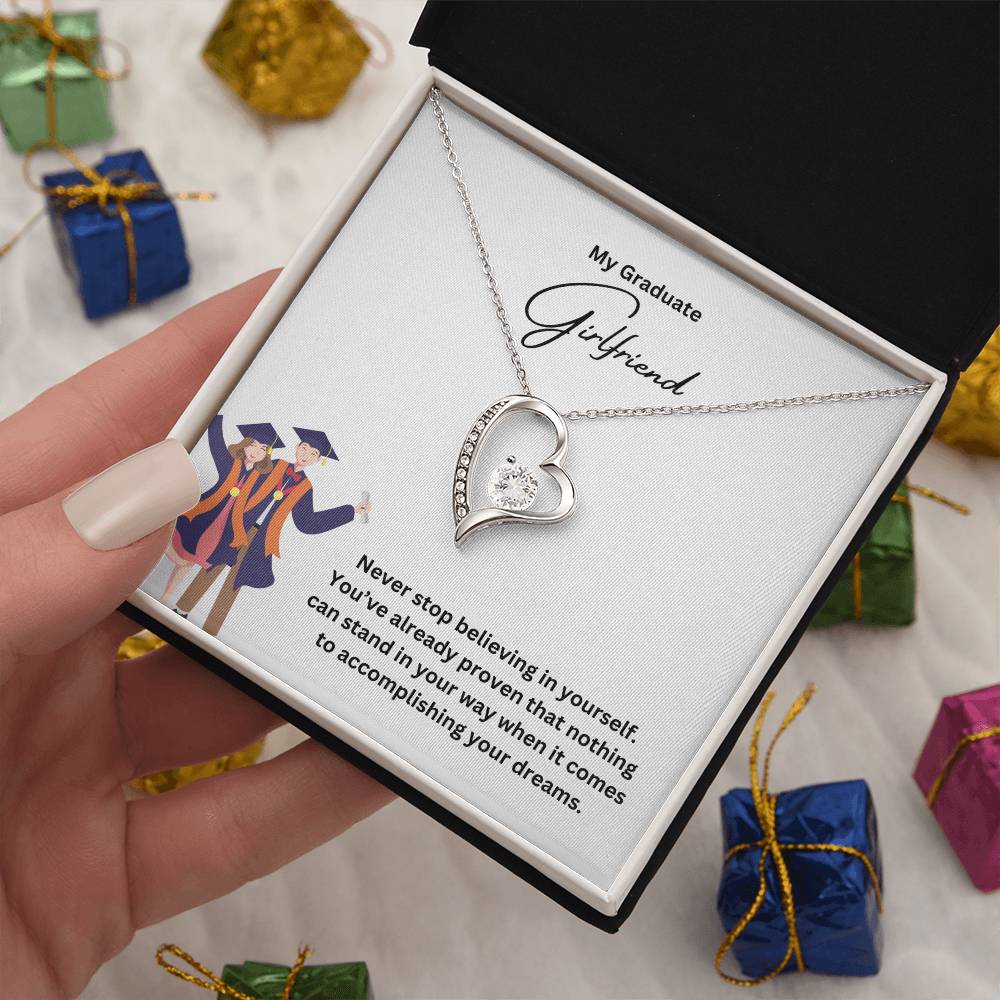 My Graduate Girlfriend | Never Stop Believing In Yourself | Pendant Necklace