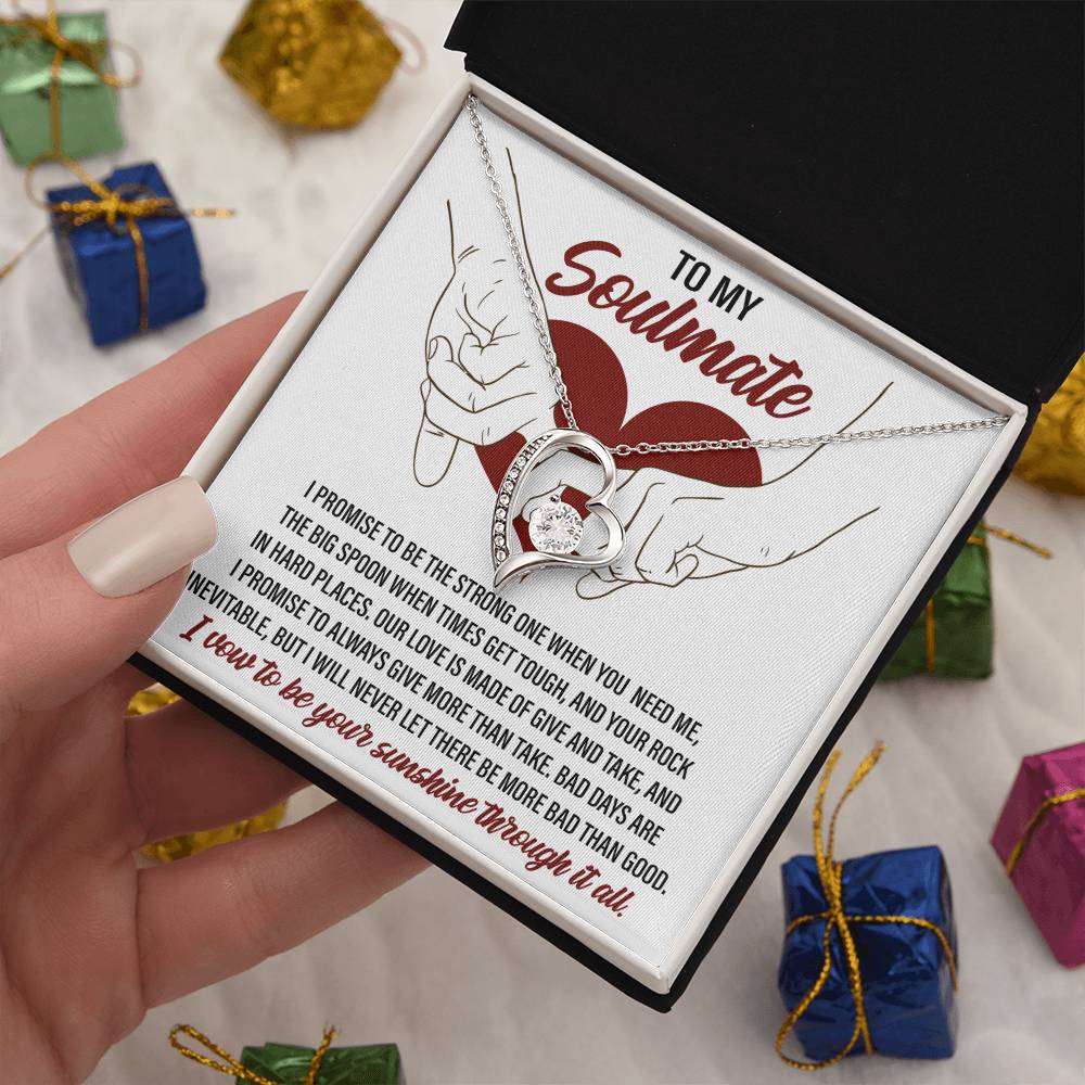 Soulmate I Promise - Gift for Valentine's Day - Forever Love Necklace