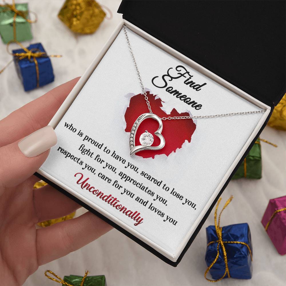 Gift for Valentine's Day - Find Someone - Forever Love Necklace