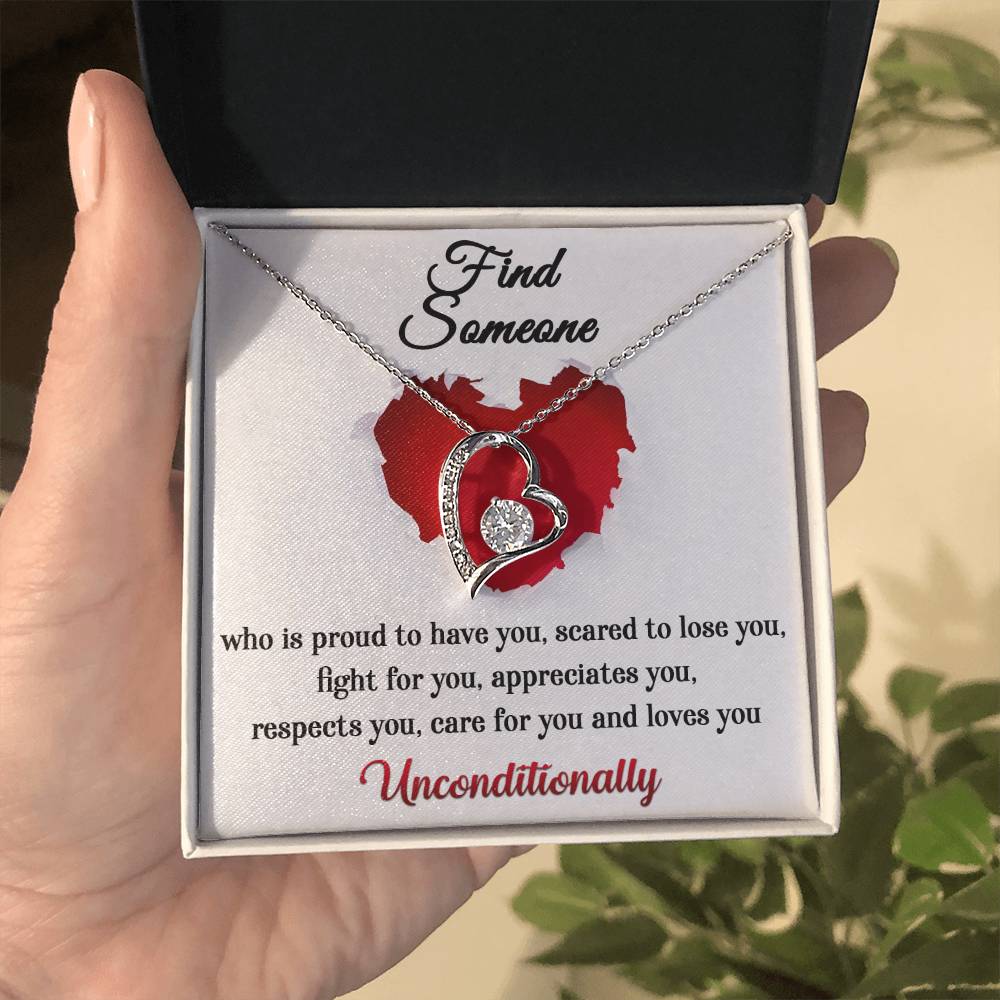 Gift for Valentine's Day - Find Someone - Forever Love Necklace