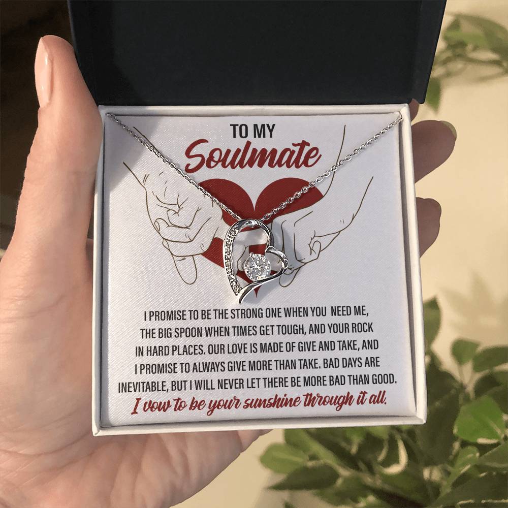 Soulmate I Promise - Gift for Valentine's Day - Forever Love Necklace