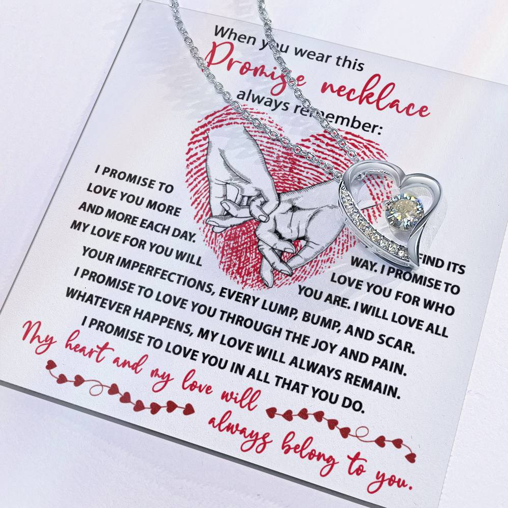 Promise Necklace - Gift for Valentine's Day - Forever Love Necklace