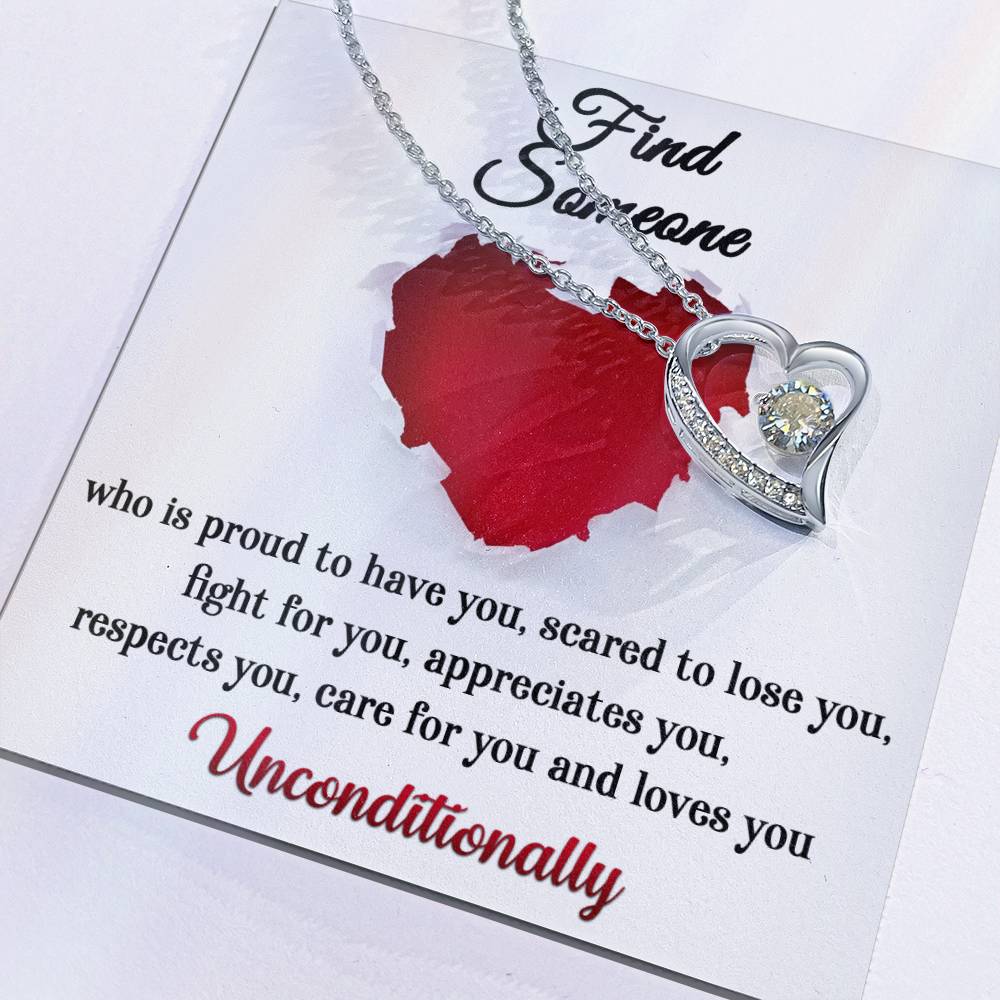 Gift for Valentine's Day - Find Someone - Forever Love Necklace