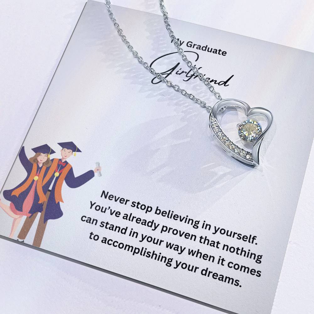 My Graduate Girlfriend | Never Stop Believing In Yourself | Pendant Necklace
