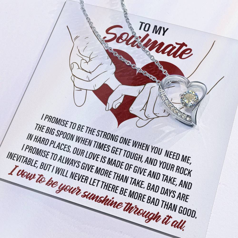 Soulmate I Promise - Gift for Valentine's Day - Forever Love Necklace