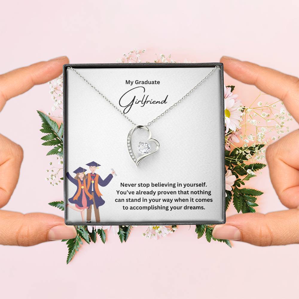 My Graduate Girlfriend | Never Stop Believing In Yourself | Pendant Necklace